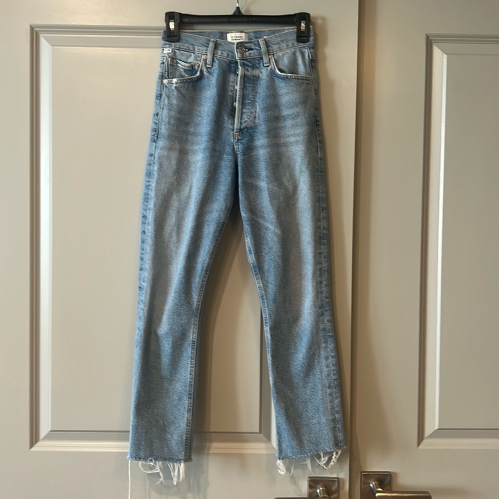 Citizens Of Humanity Light Blue Straight Leg Jeans